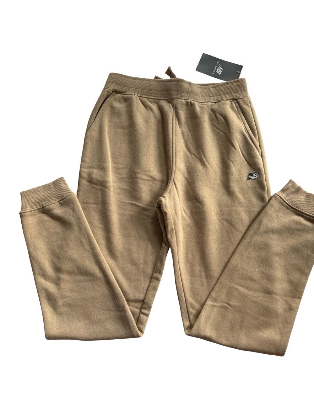 NWT New Balance Boys Fleece Joggers Tan/Incense L 14/16